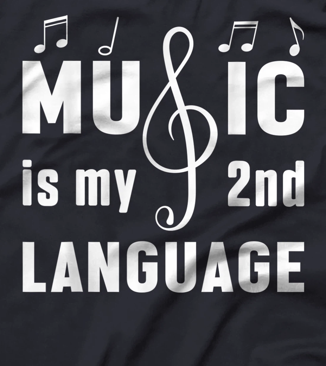 Music Is My 2nd Language Tech Musical Music Lover Studio T-Shirt