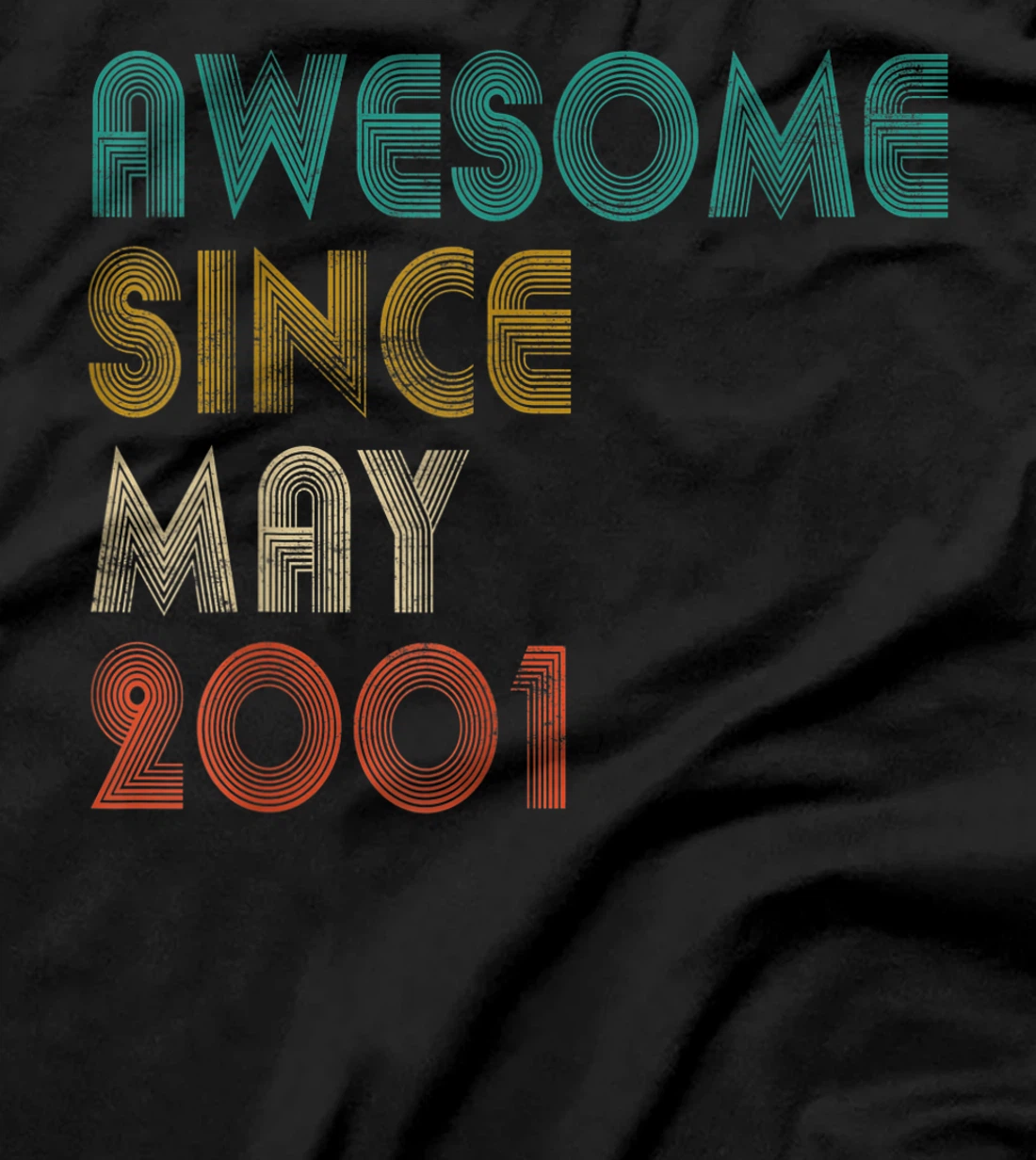 Awesome Since May 2001 Decoration 20th Birthday 20 Years Old T-Shirt
