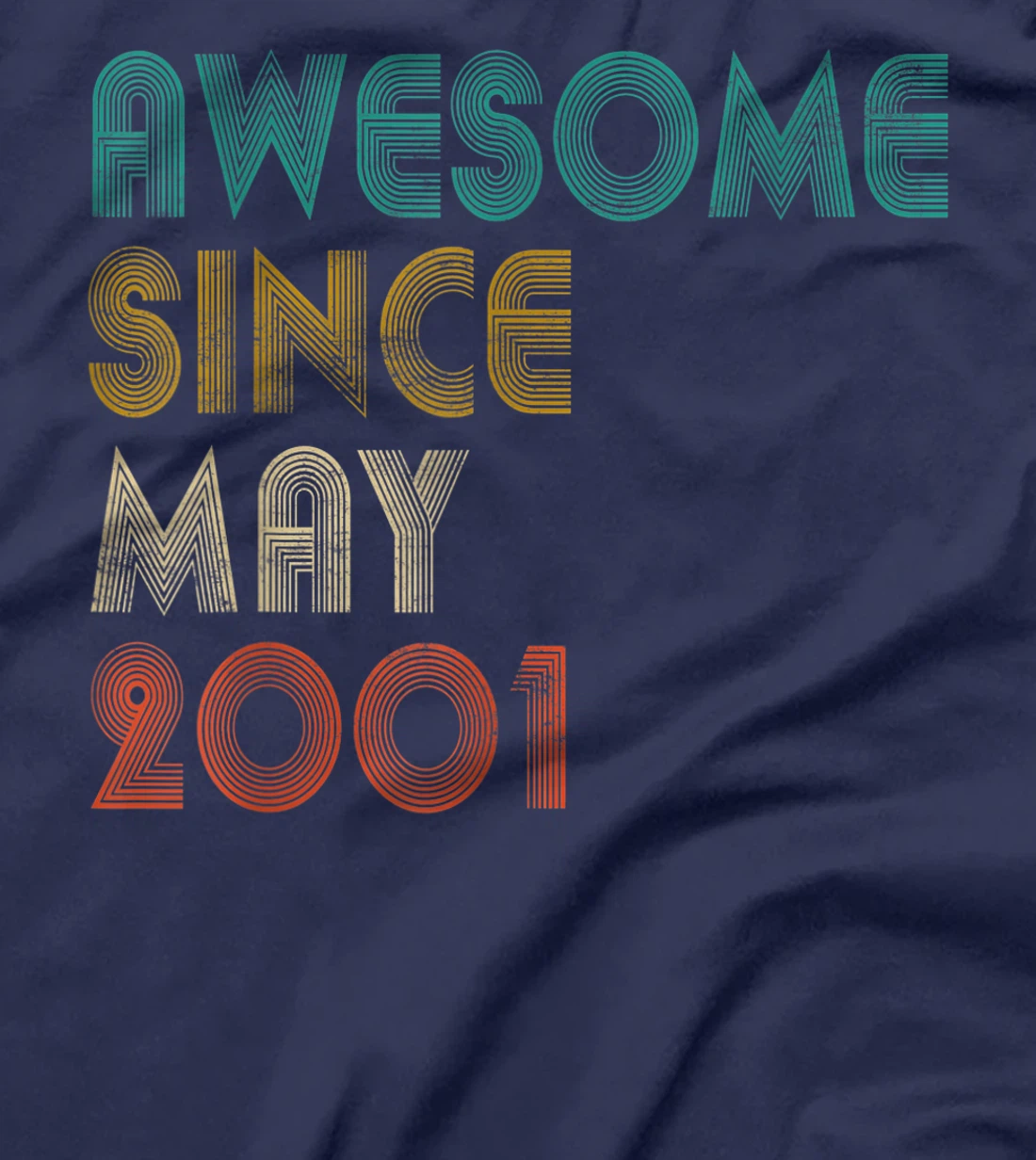 Awesome Since May 2001 Decoration 20th Birthday 20 Years Old T-Shirt