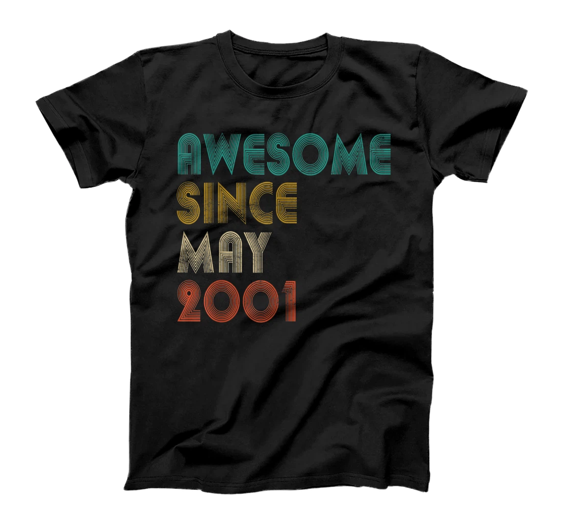 Awesome Since May 2001 Decoration 20th Birthday 20 Years Old T-Shirt