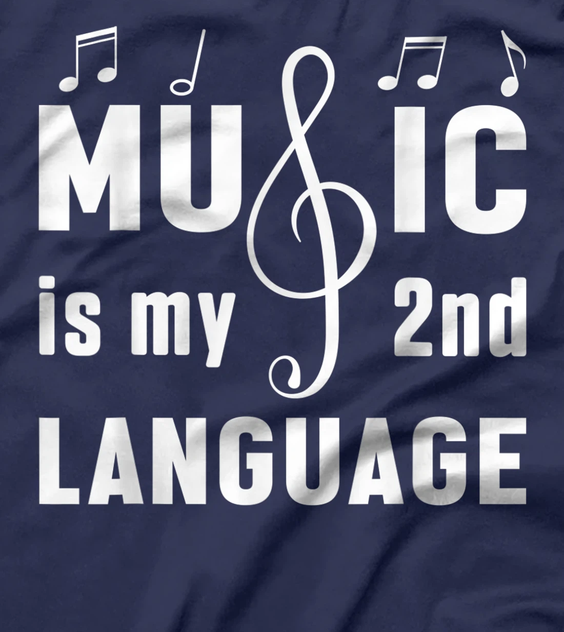 Music Is My 2nd Language Tech Musical Music Lover Studio T-Shirt