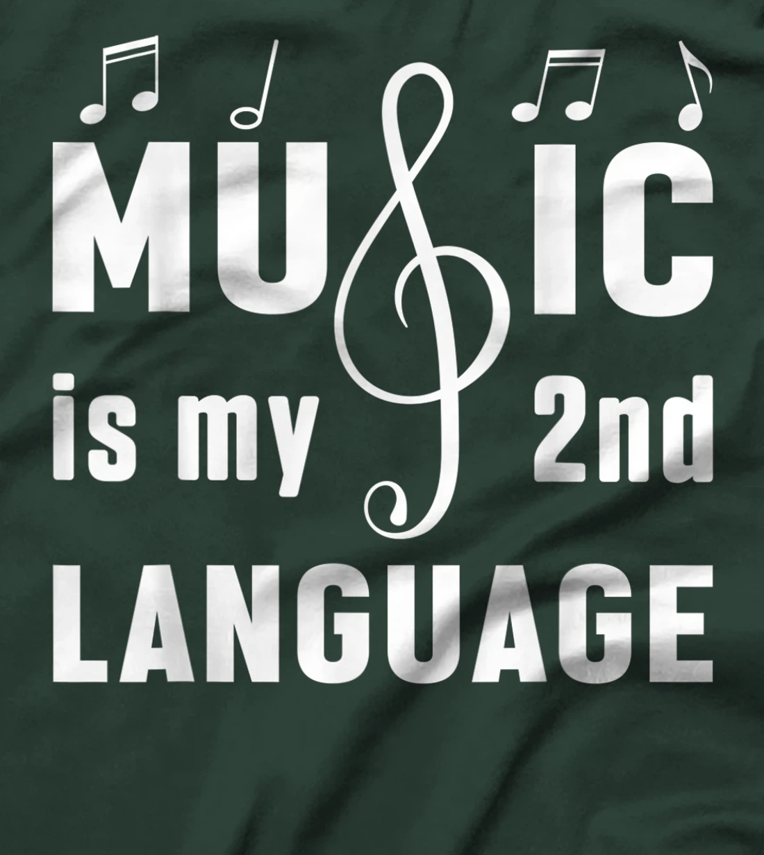 Music Is My 2nd Language Tech Musical Music Lover Studio T-Shirt
