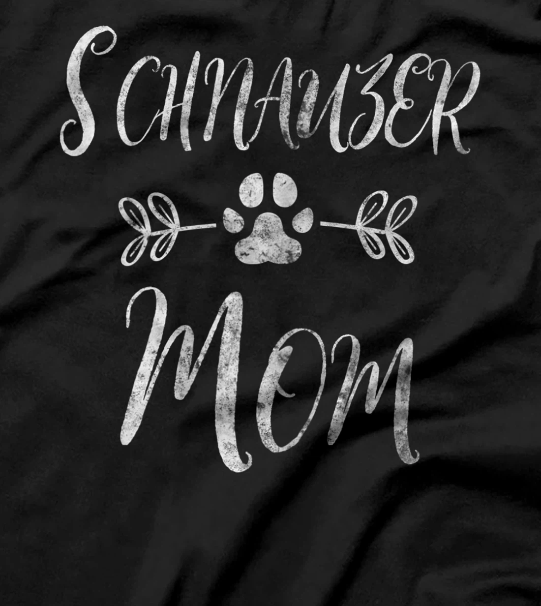 Womens Schnauzer Mom Shirt Stubborn Schnauzer Lover Funny Dog Mom T-Shirt