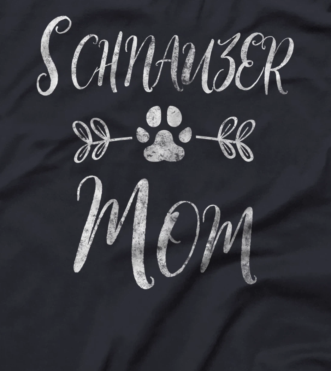 Womens Schnauzer Mom Shirt Stubborn Schnauzer Lover Funny Dog Mom T-Shirt