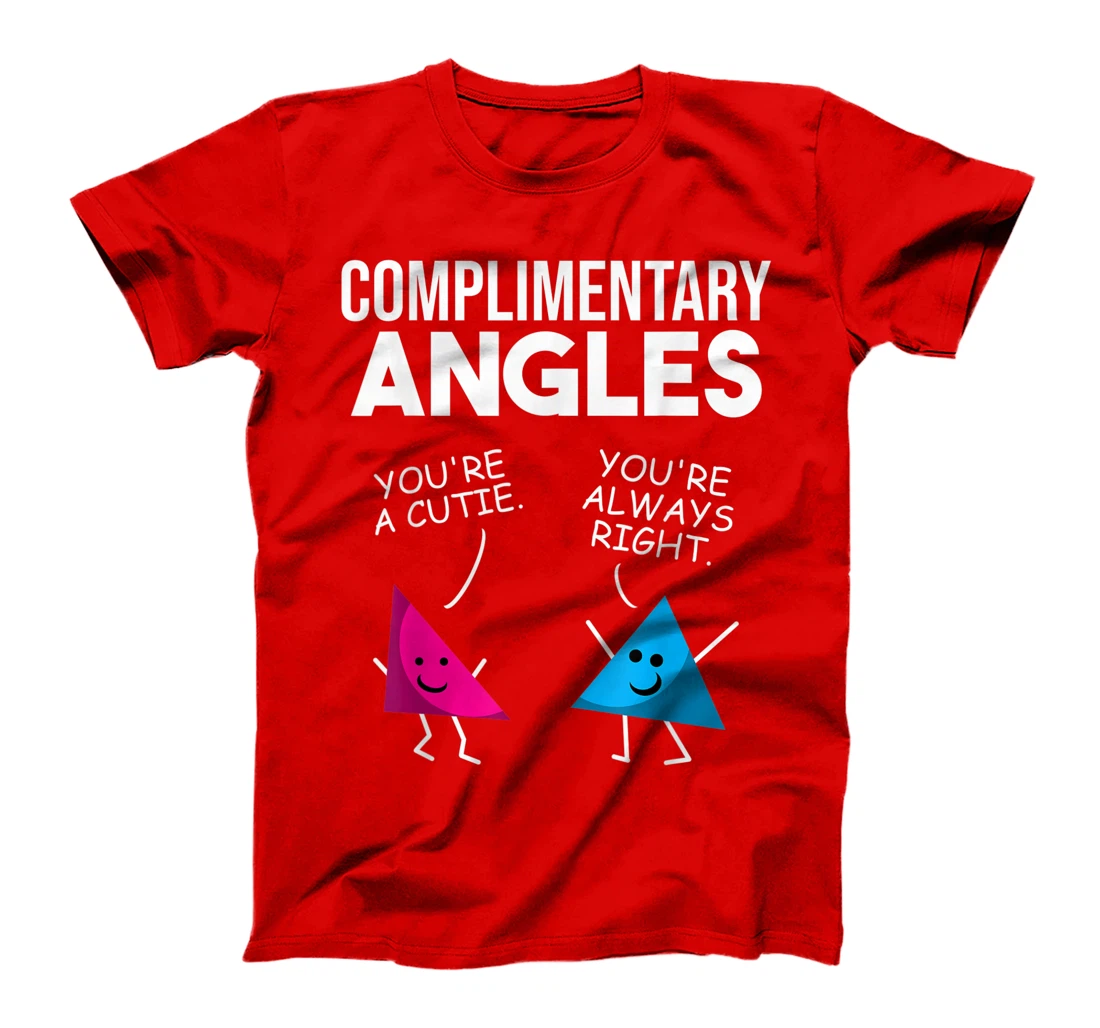 Funny Right Acute Triangle Math Teacher Gift Cool Geometry T-Shirt