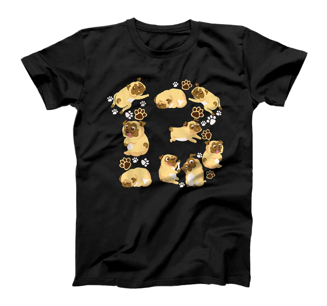 Cute Dog 13th Birthday Gift | Cool 13 Years Old Pug Boy Girl T-Shirt