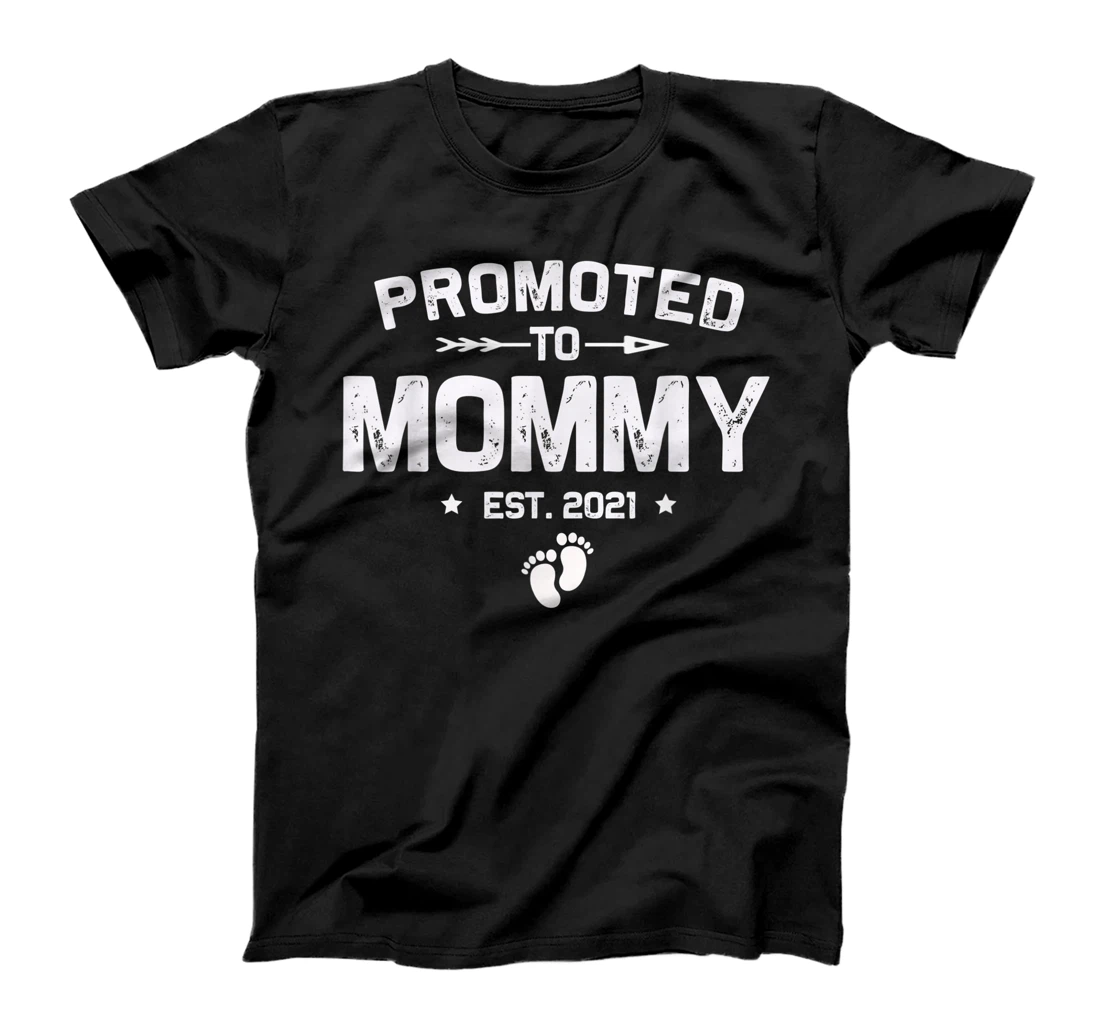 Vintage Promoted To Mommy Est 2021 New Mom Gifts T-Shirt