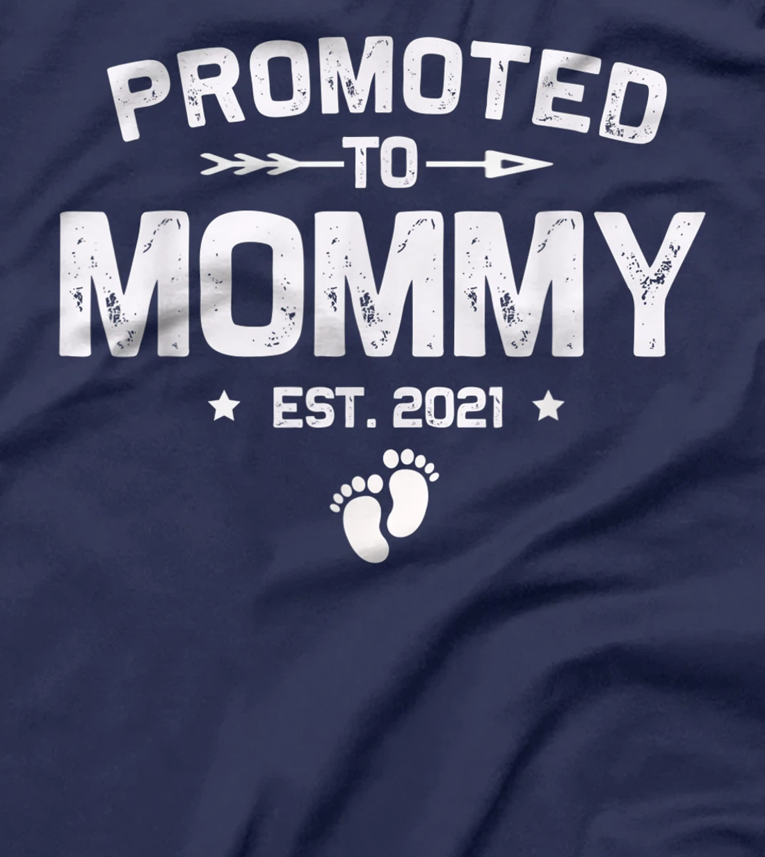 Vintage Promoted To Mommy Est 2021 New Mom Gifts T-Shirt