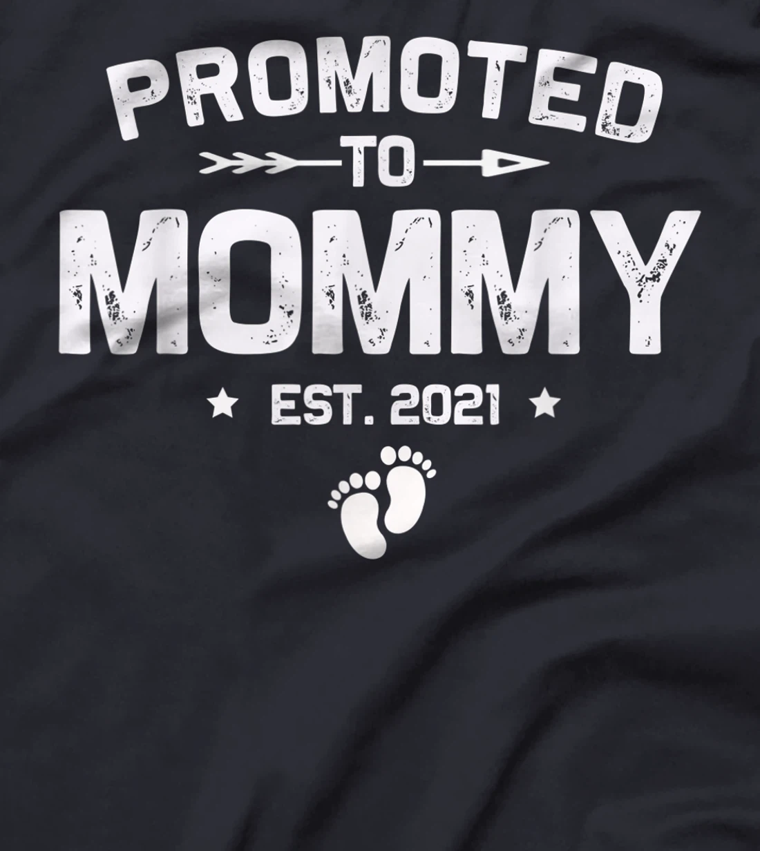 Vintage Promoted To Mommy Est 2021 New Mom Gifts T-Shirt