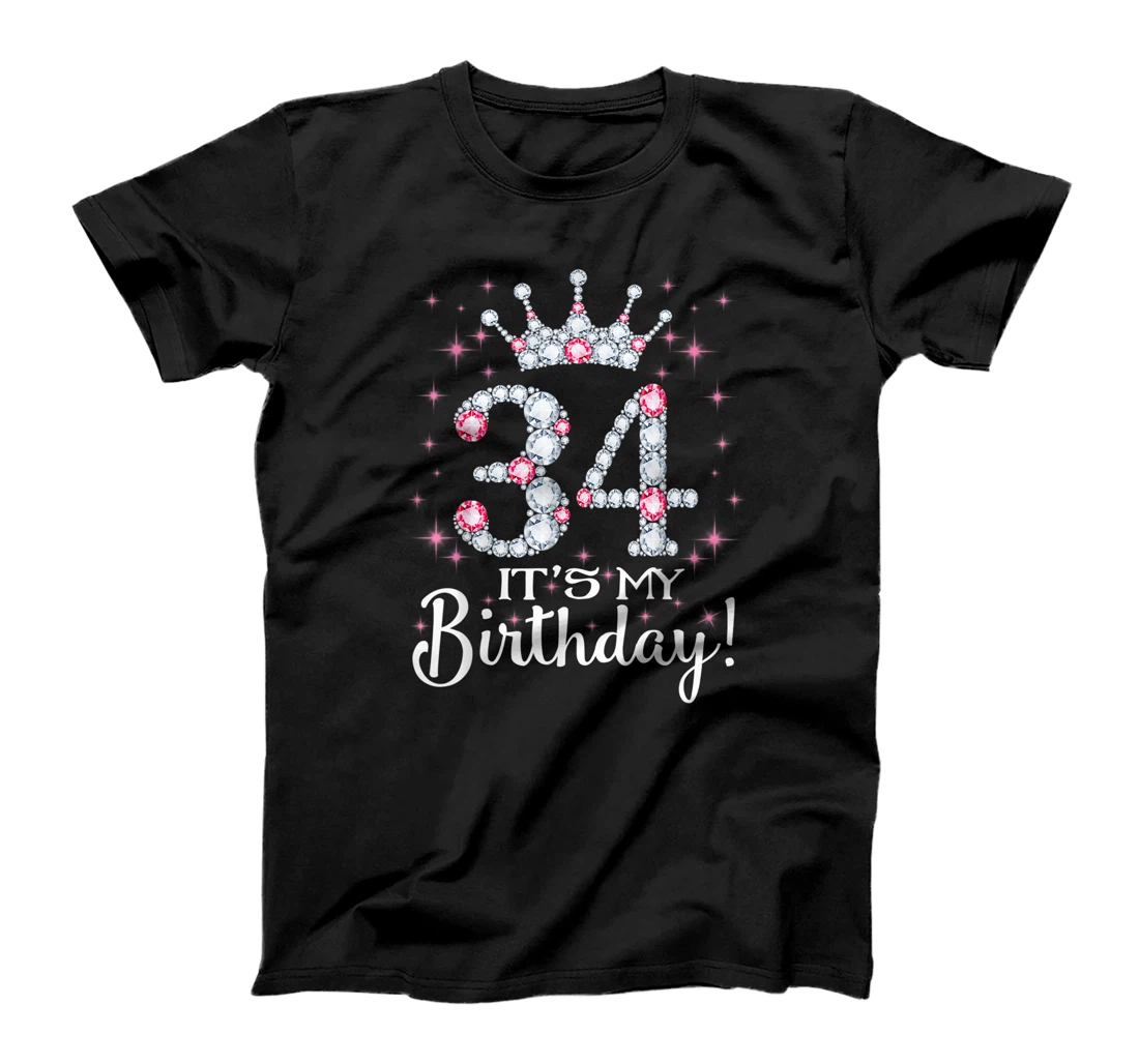 34 It's My Birthday 1987 34th Birthday Gift Tee For Womens T-Shirt