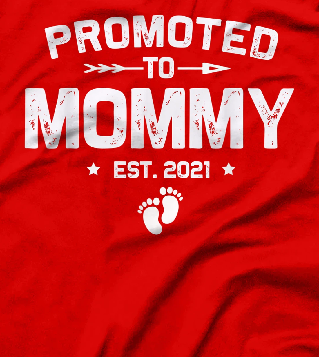 Vintage Promoted To Mommy Est 2021 New Mom Gifts T-Shirt