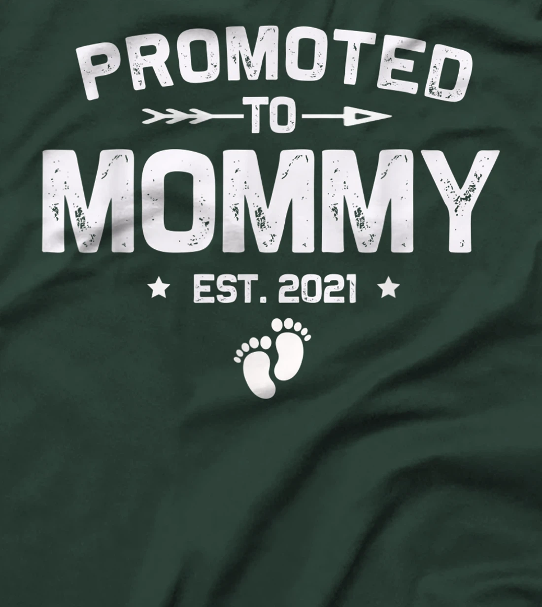 Vintage Promoted To Mommy Est 2021 New Mom Gifts T-Shirt