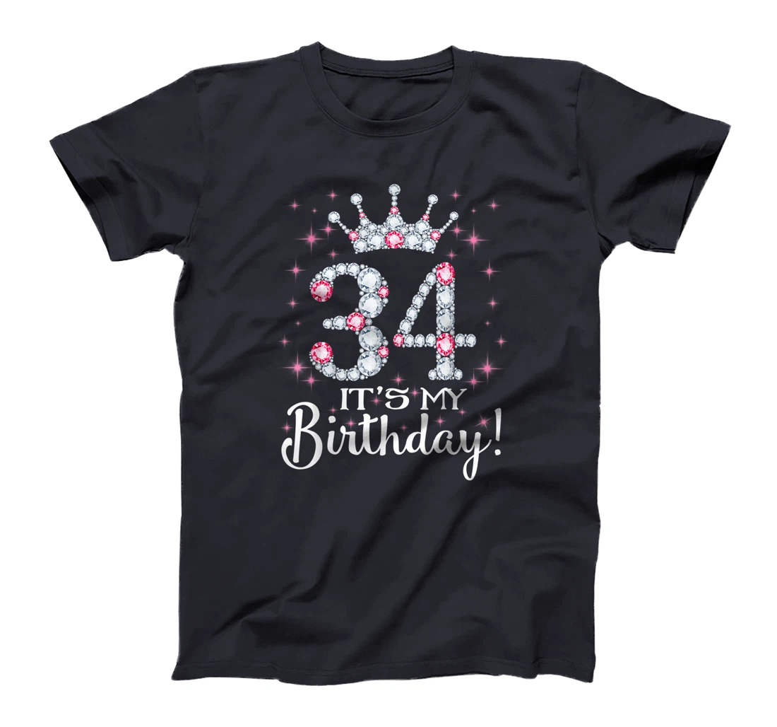 34 It's My Birthday 1987 34th Birthday Gift Tee For Womens T-Shirt