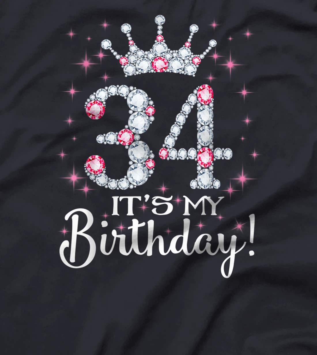 34 It's My Birthday 1987 34th Birthday Gift Tee For Womens T-Shirt
