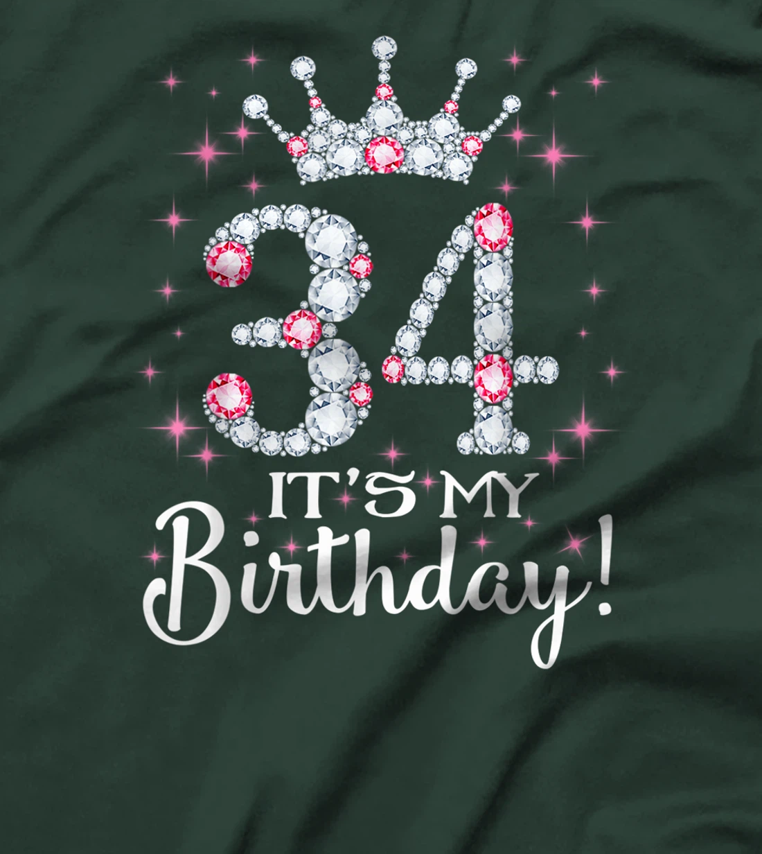 34 It's My Birthday 1987 34th Birthday Gift Tee For Womens T-Shirt