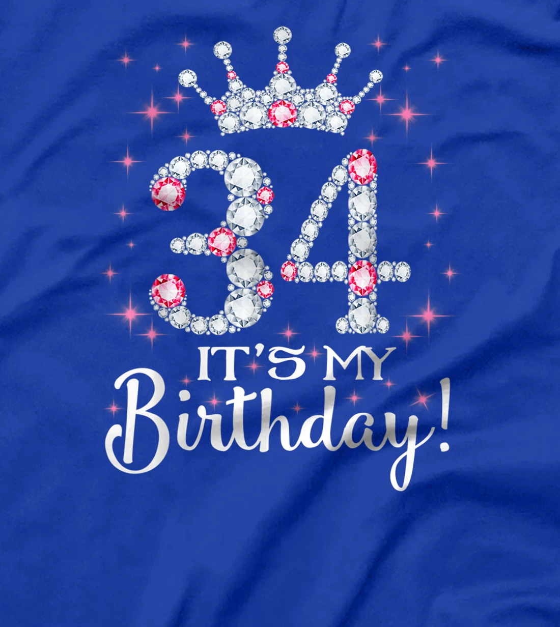 34 It's My Birthday 1987 34th Birthday Gift Tee For Womens T-Shirt
