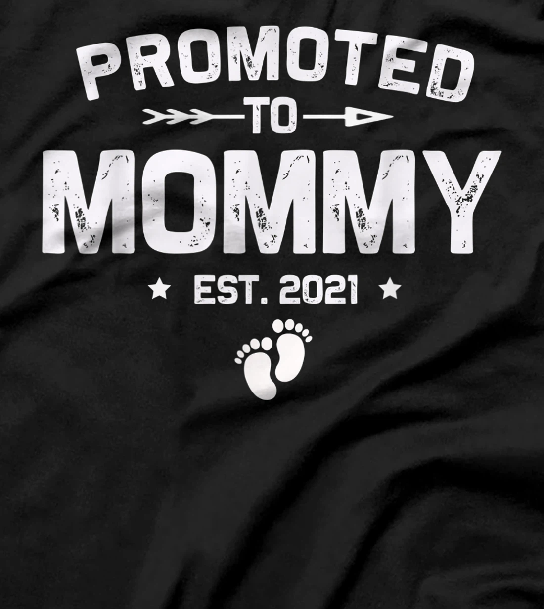 Vintage Promoted To Mommy Est 2021 New Mom Gifts T-Shirt