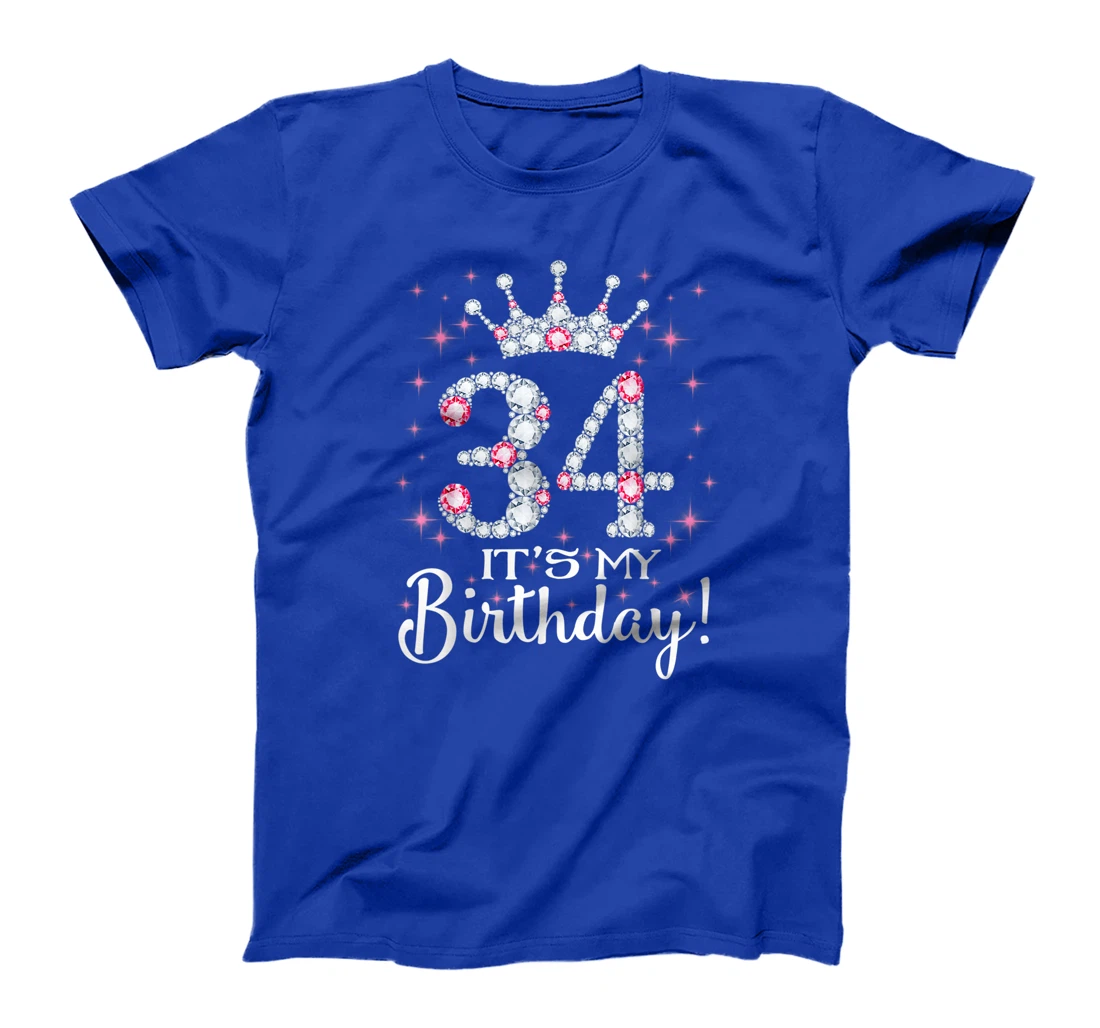 34 It's My Birthday 1987 34th Birthday Gift Tee For Womens T-Shirt
