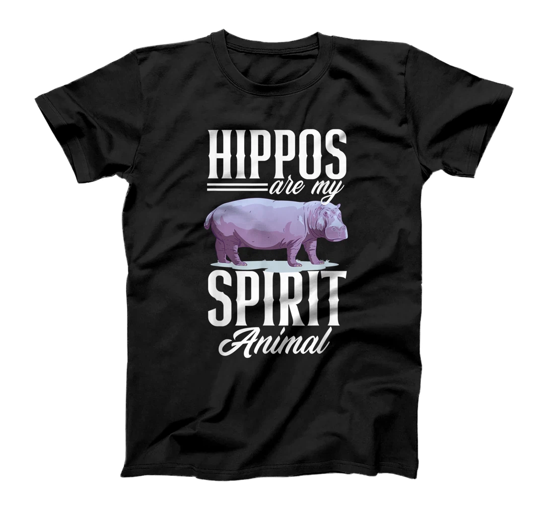 Hippos Are My Spirit Animal Funny Hippopotamus Hippo Lover T-Shirt