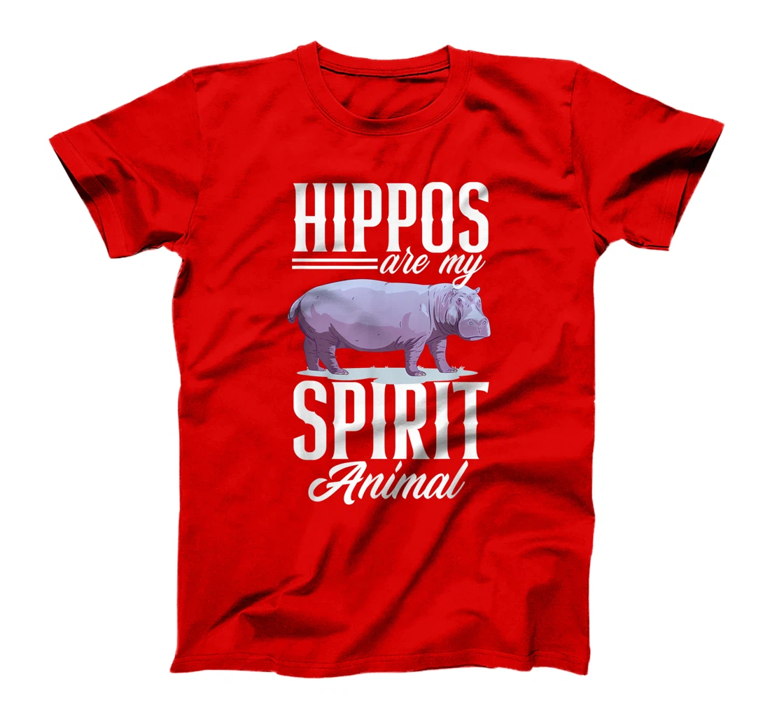 Hippos Are My Spirit Animal Funny Hippopotamus Hippo Lover T-Shirt