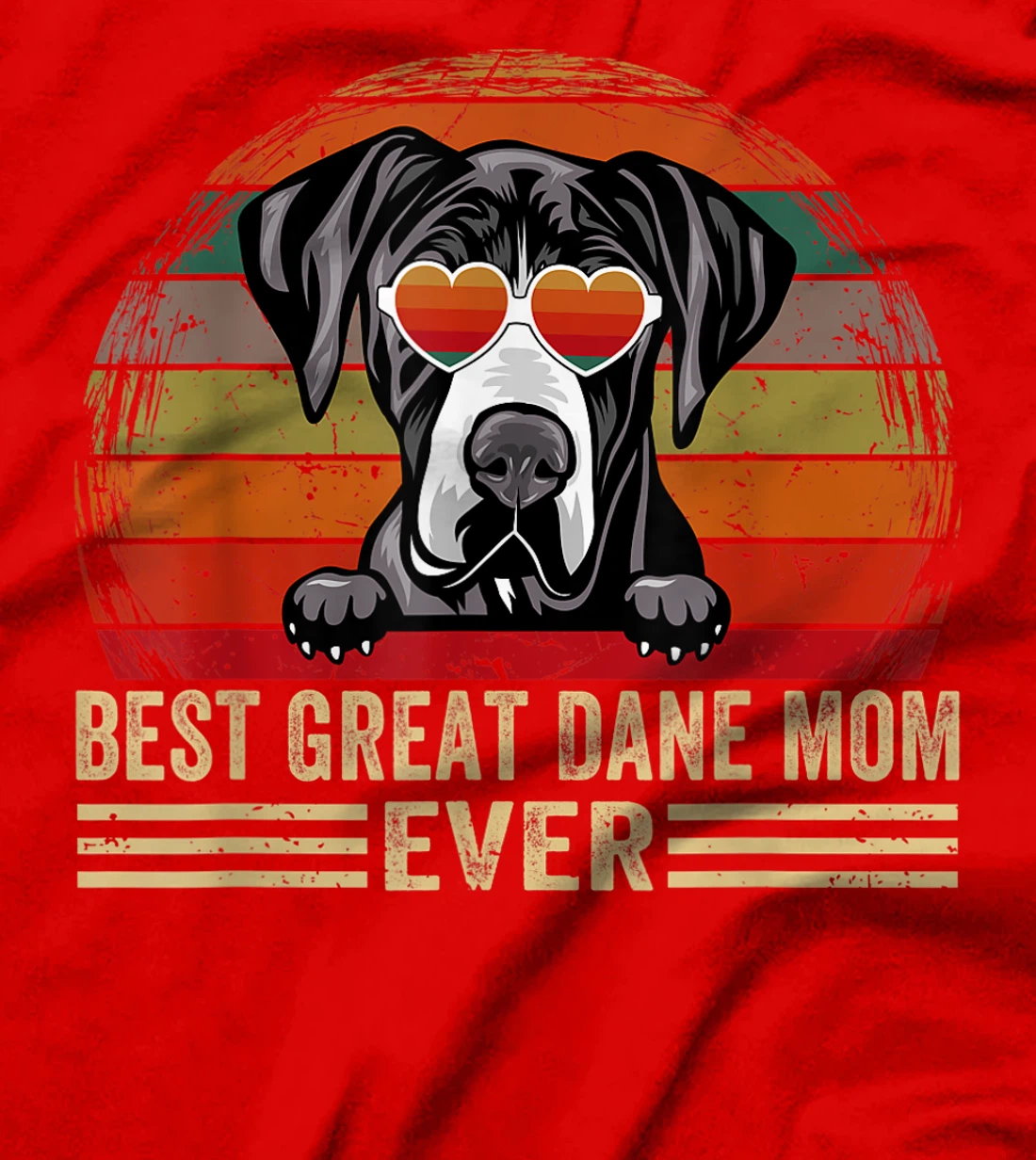 Great Dane Dog Lover Funny Vintage Best Great Dane Mom Ever T-Shirt