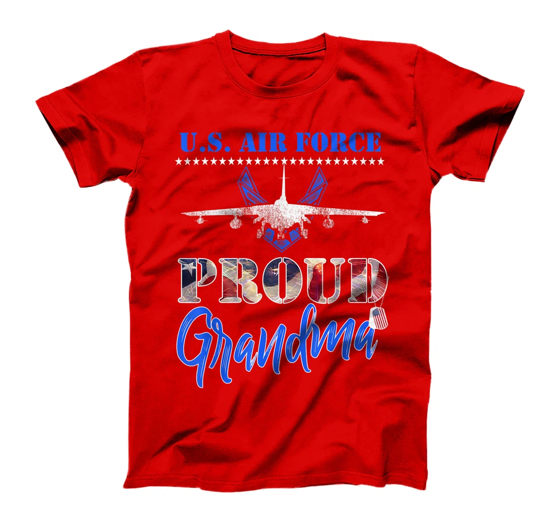 Proud US Air Force Grandma Pride Military Family Tee - USAF T-Shirt