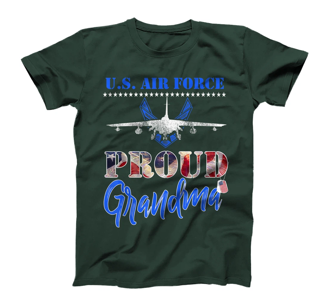 Proud US Air Force Grandma Pride Military Family Tee - USAF T-Shirt