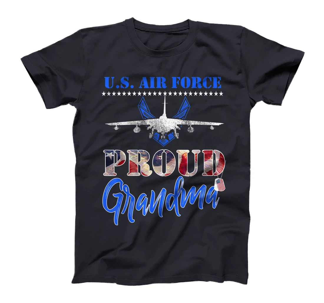 Proud US Air Force Grandma Pride Military Family Tee - USAF T-Shirt
