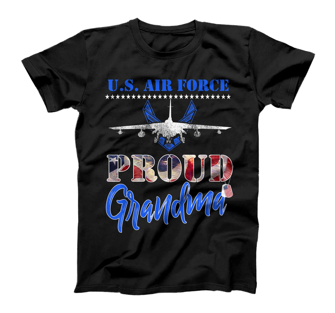 Proud US Air Force Grandma Pride Military Family Tee - USAF T-Shirt