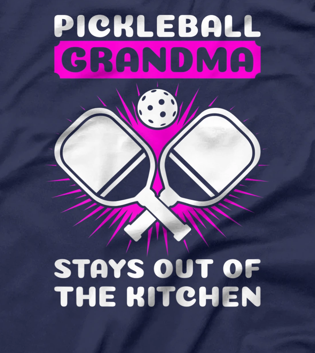 Womens Pickleball grandma stays out of the kitchen grandmother T-Shirt