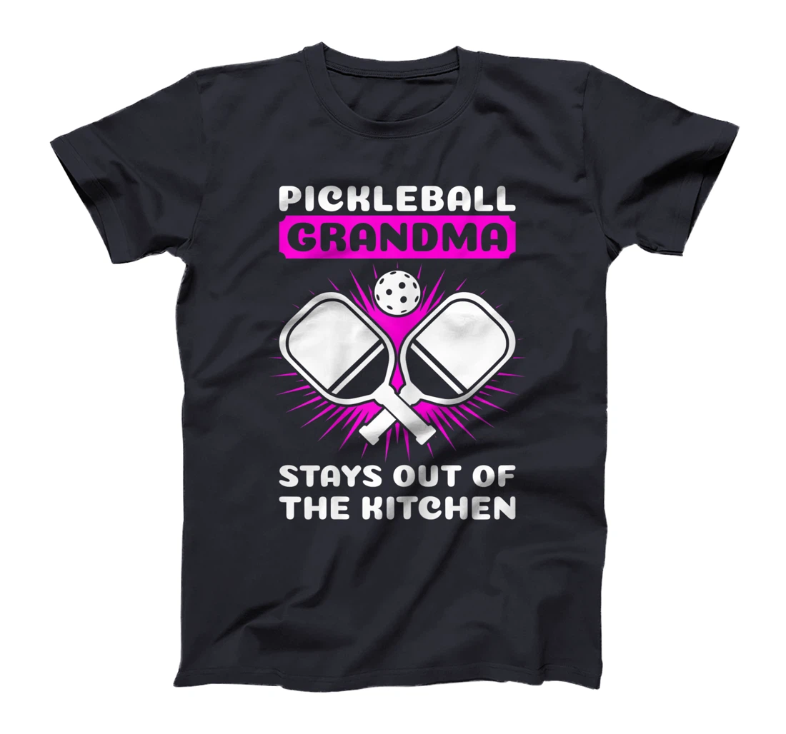 Womens Pickleball grandma stays out of the kitchen grandmother T-Shirt
