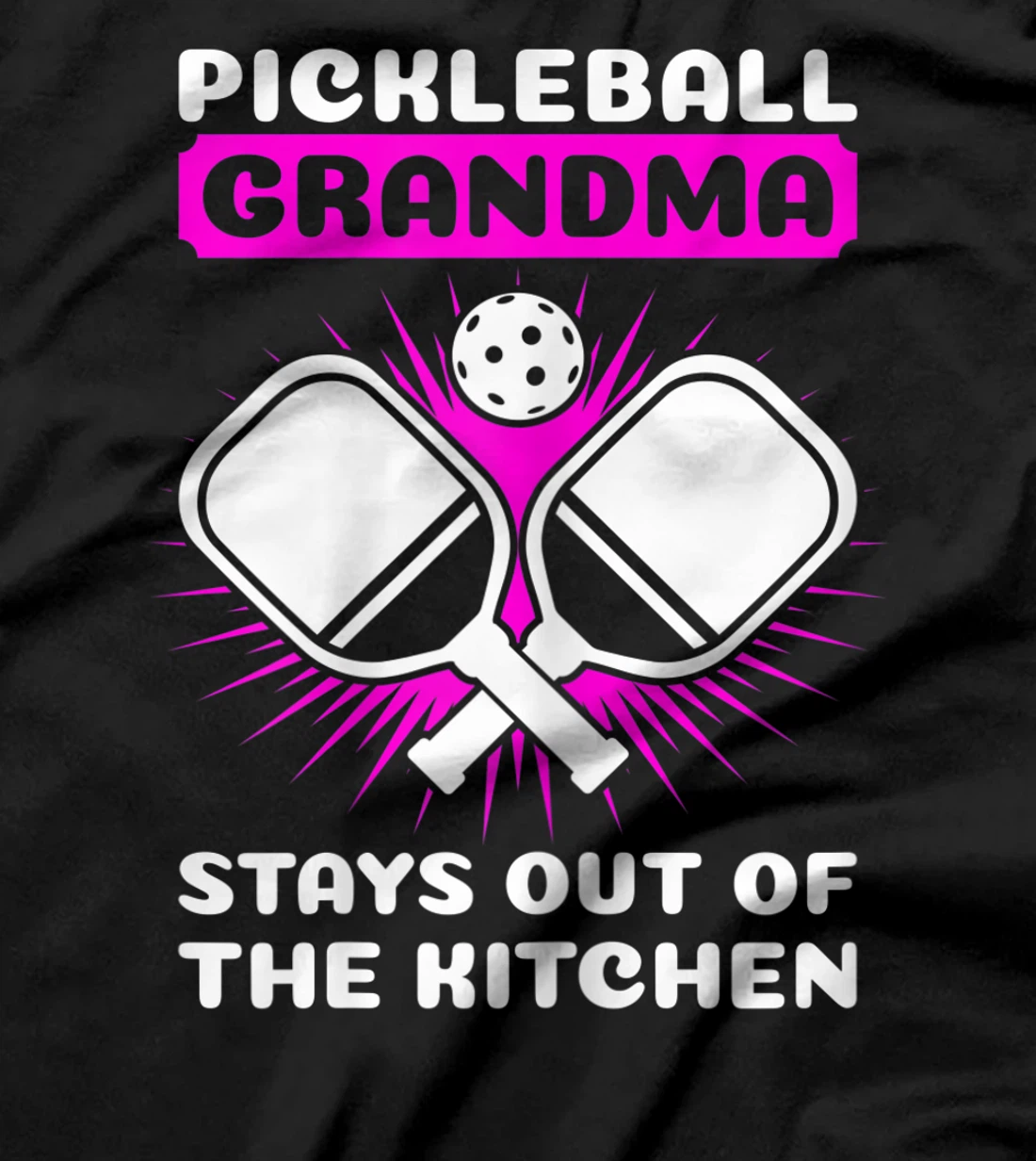 Womens Pickleball grandma stays out of the kitchen grandmother T-Shirt
