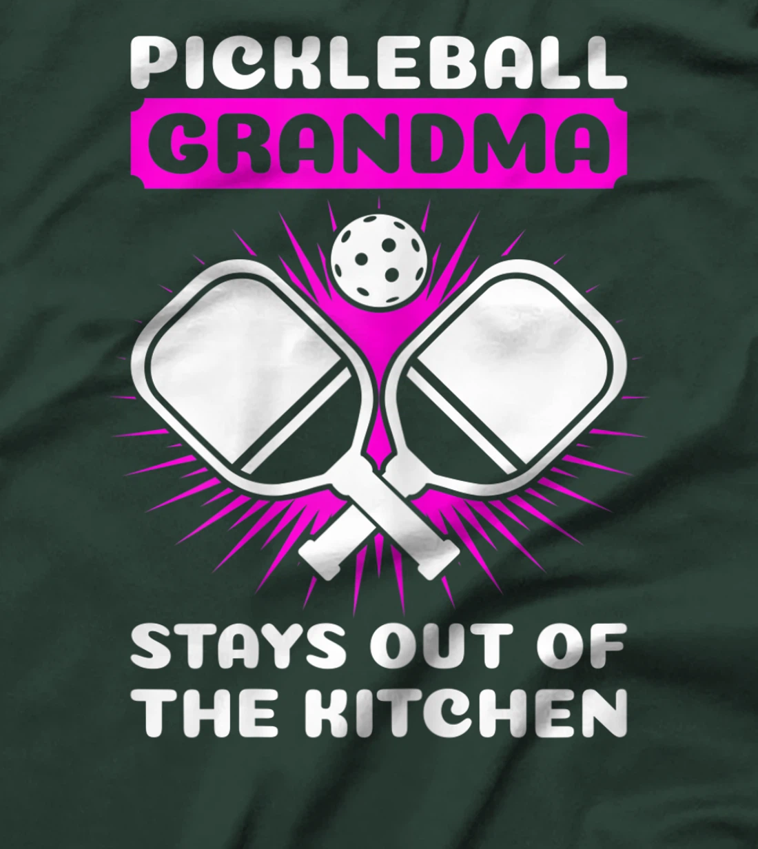 Womens Pickleball grandma stays out of the kitchen grandmother T-Shirt