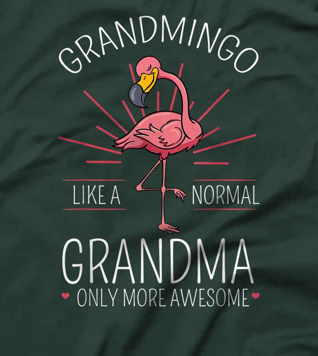 Grandmingo Flamingo Lover Grandma Granny Gramma Grandmother T-Shirt