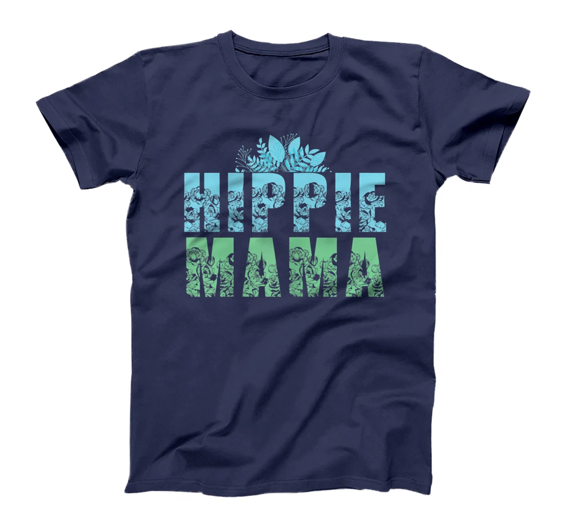 Womens Hippie Mama Peace Lover Women T-Shirt