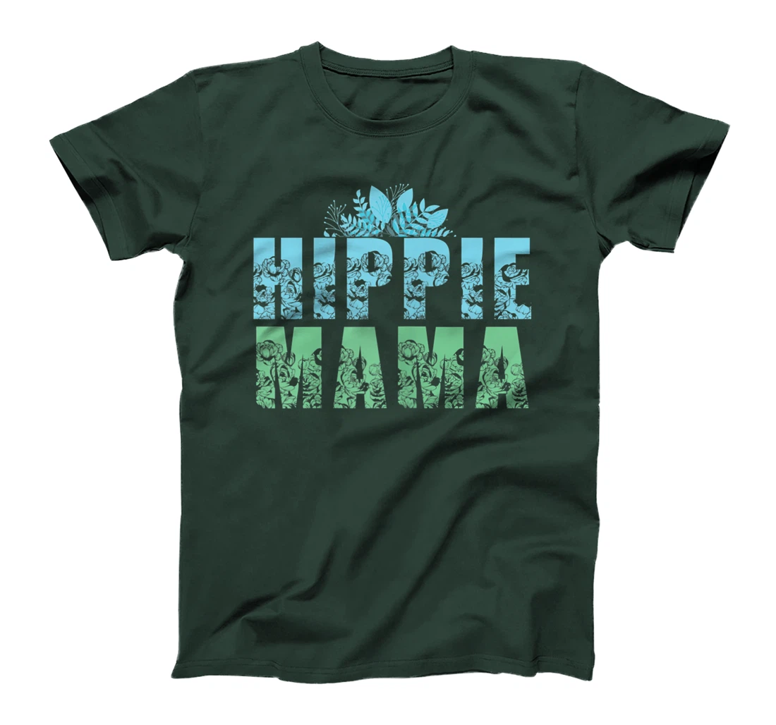 Womens Hippie Mama Peace Lover Women T-Shirt