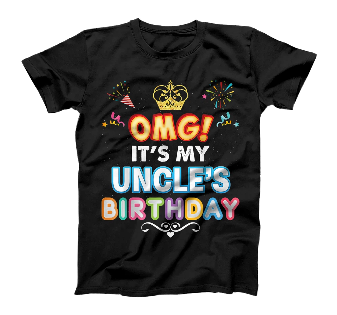 OMG It's My Uncle Birthday Happy Gift Vintage Perfect Kid T-Shirt
