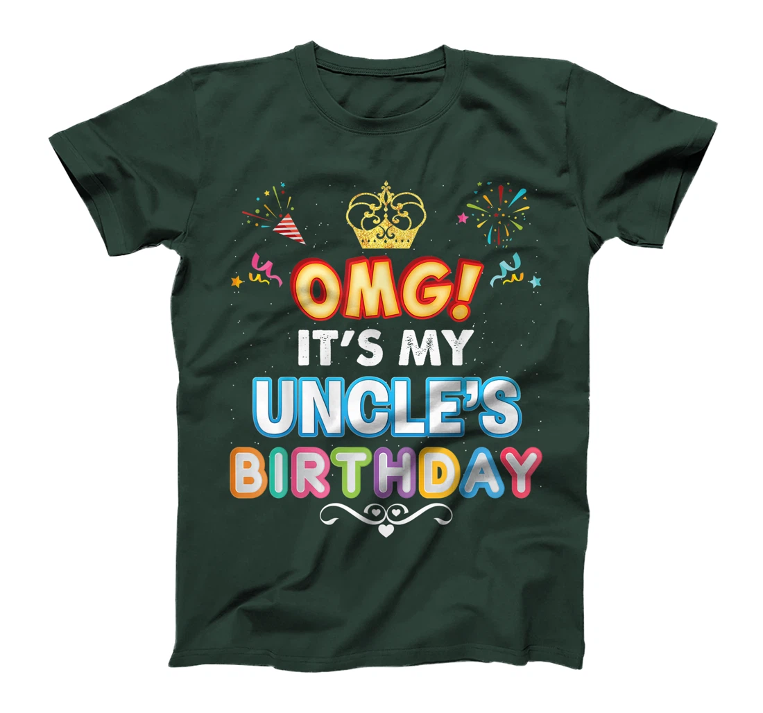 OMG It's My Uncle Birthday Happy Gift Vintage Perfect Kid T-Shirt