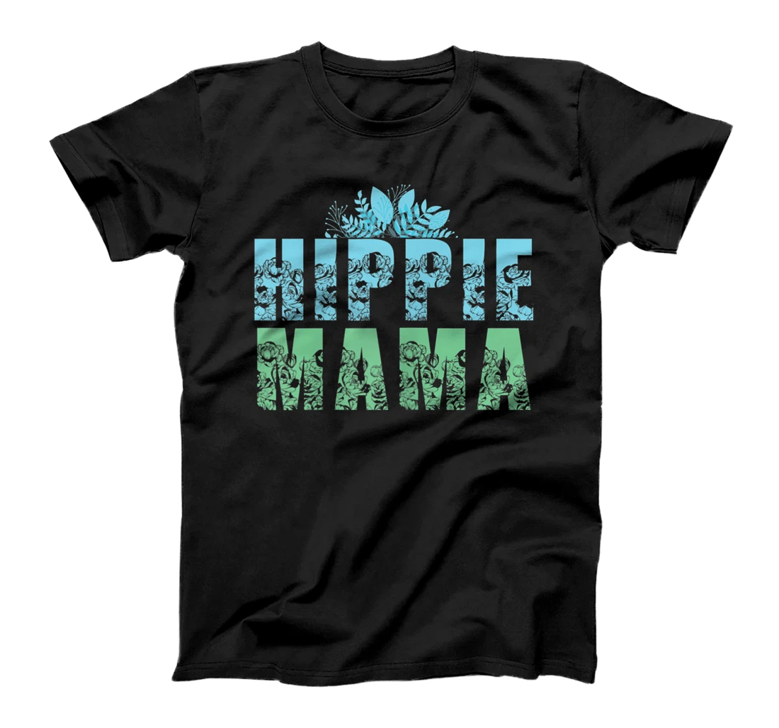 Womens Hippie Mama Peace Lover Women T-Shirt