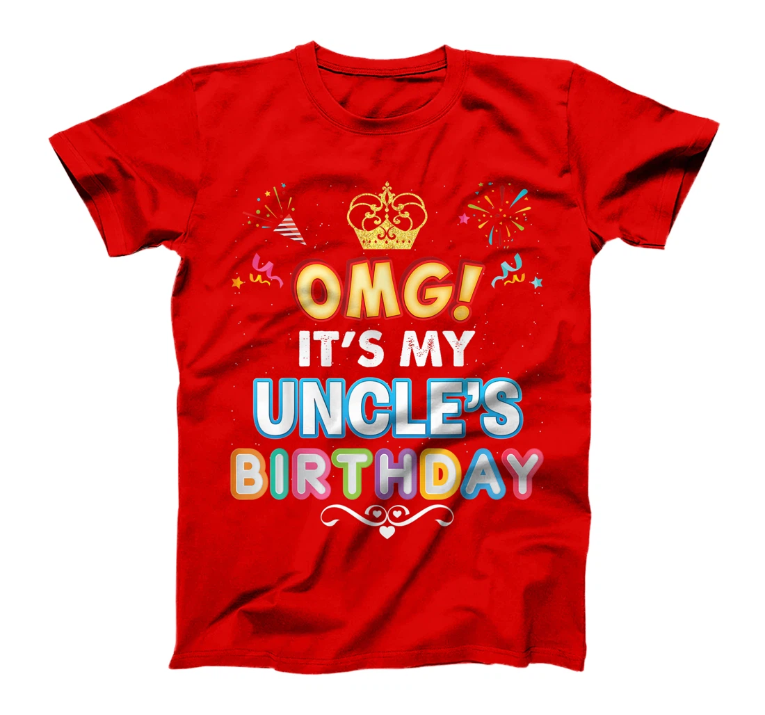 OMG It's My Uncle Birthday Happy Gift Vintage Perfect Kid T-Shirt