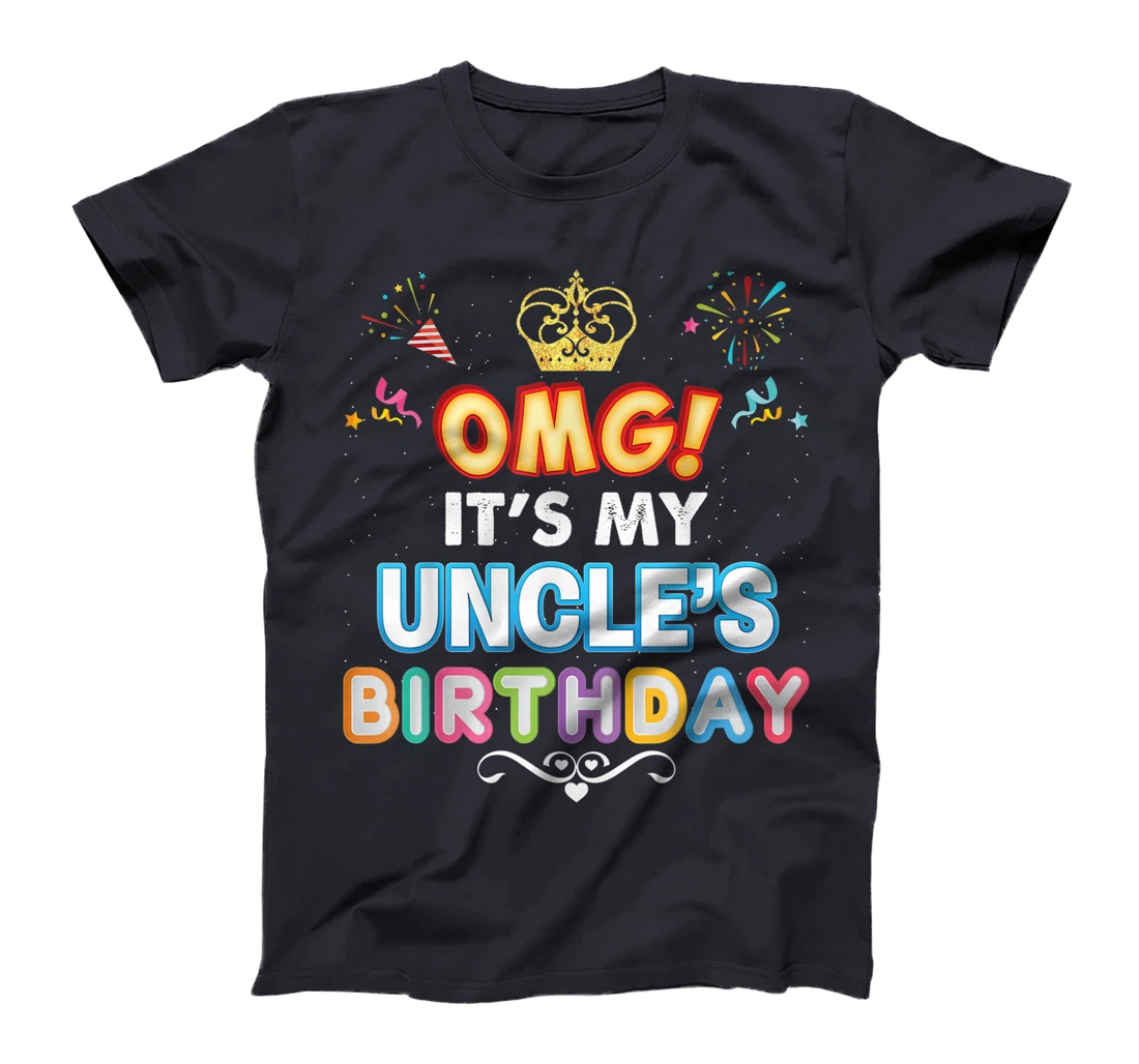 OMG It's My Uncle Birthday Happy Gift Vintage Perfect Kid T-Shirt