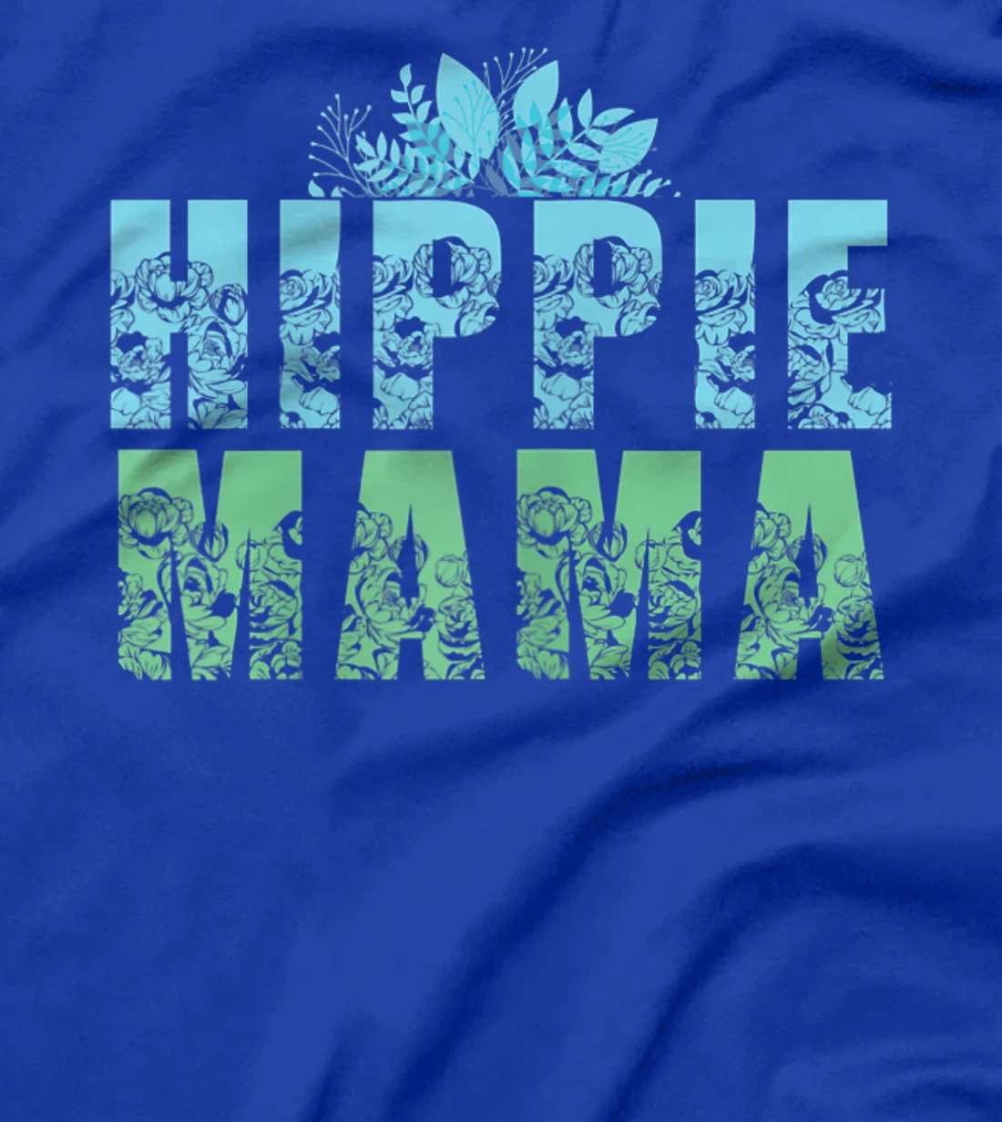 Womens Hippie Mama Peace Lover Women T-Shirt
