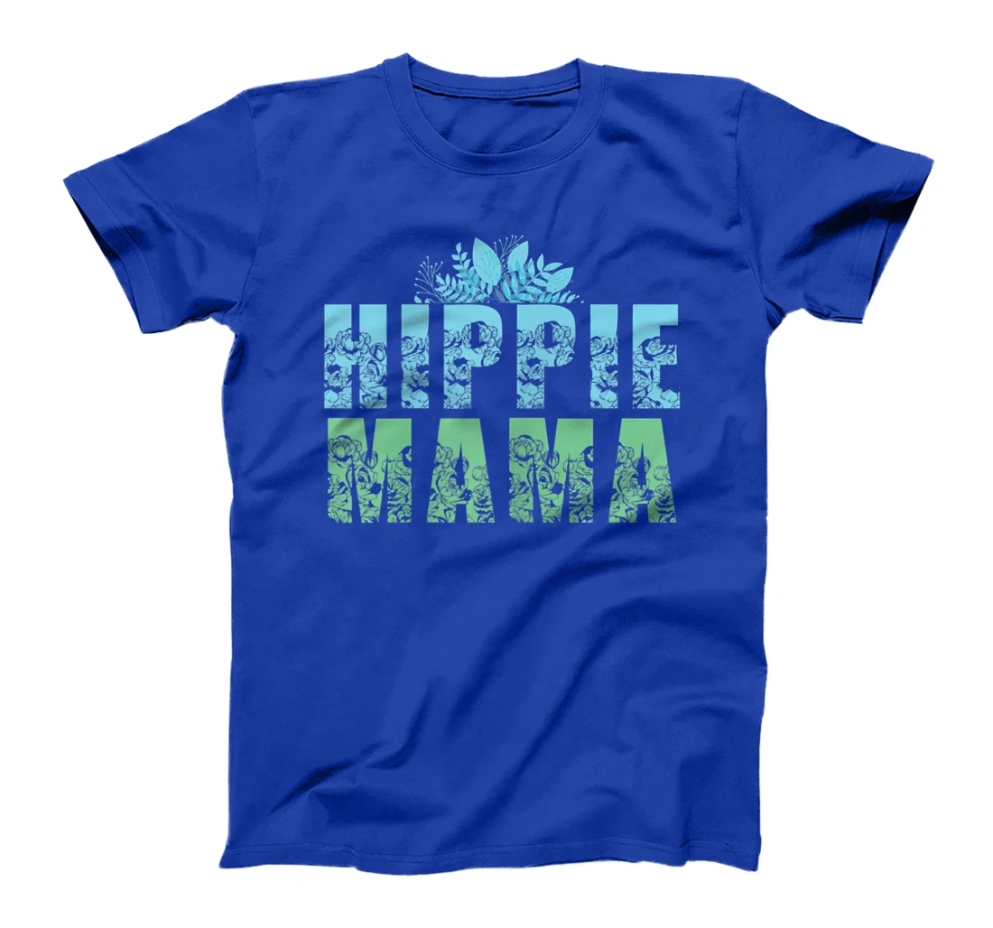 Womens Hippie Mama Peace Lover Women T-Shirt