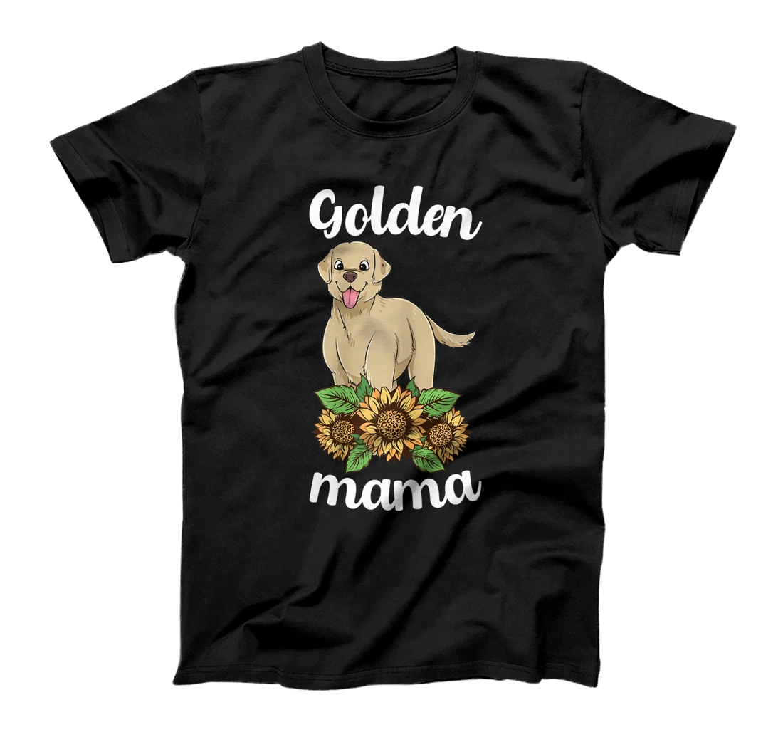 Golden Retriever Mama Sunflower Labrador Mom Women Lab Dog T-Shirt