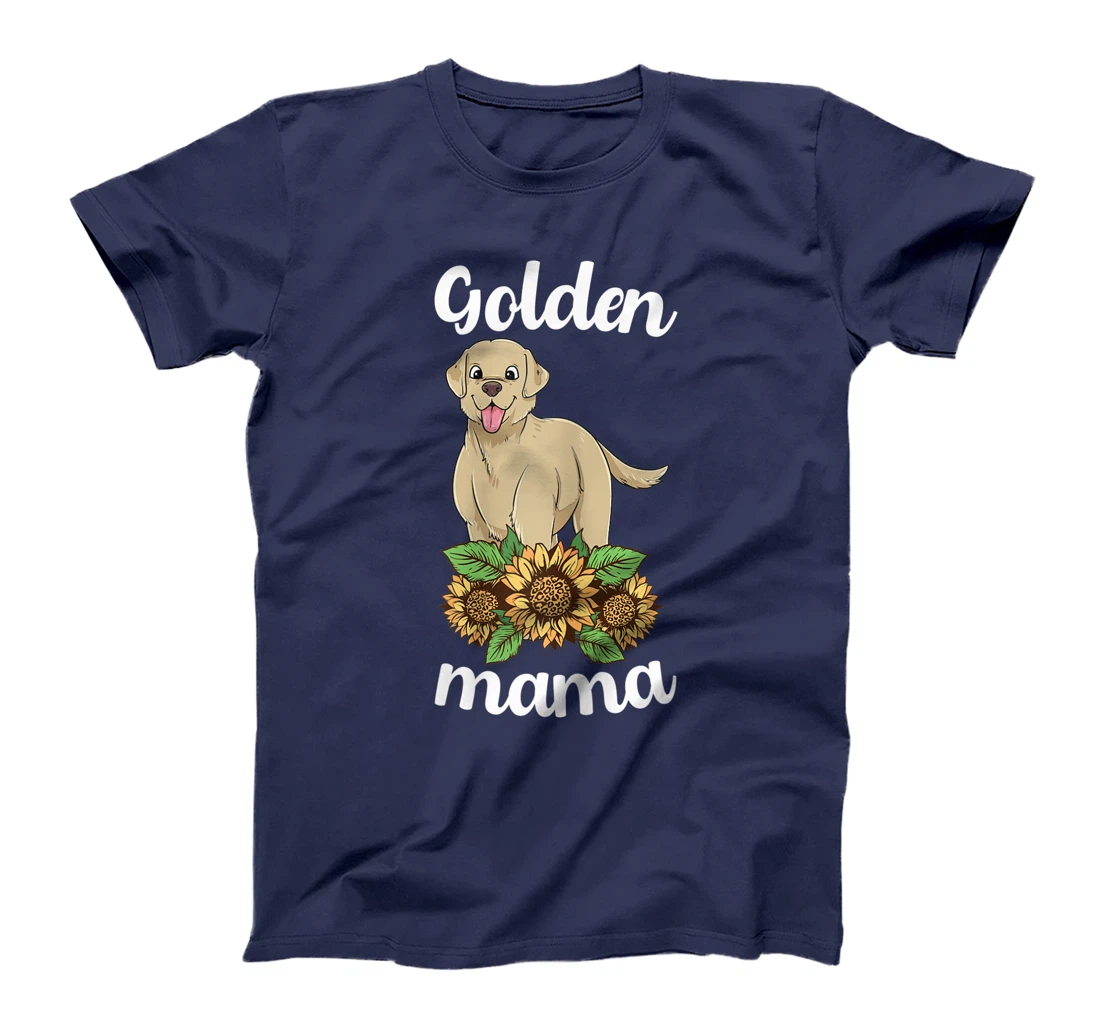 Golden Retriever Mama Sunflower Labrador Mom Women Lab Dog T-Shirt