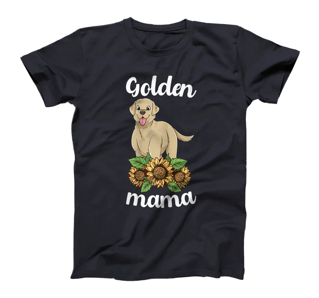 Golden Retriever Mama Sunflower Labrador Mom Women Lab Dog T-Shirt