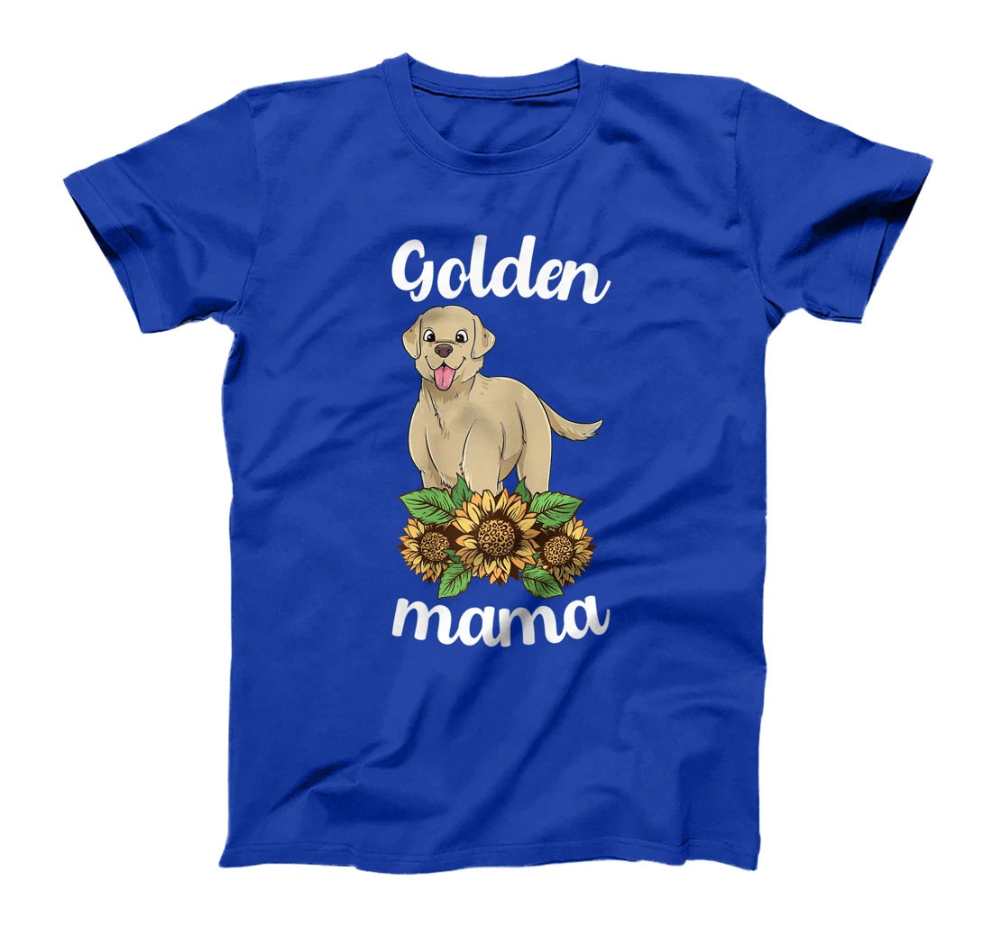 Golden Retriever Mama Sunflower Labrador Mom Women Lab Dog T-Shirt