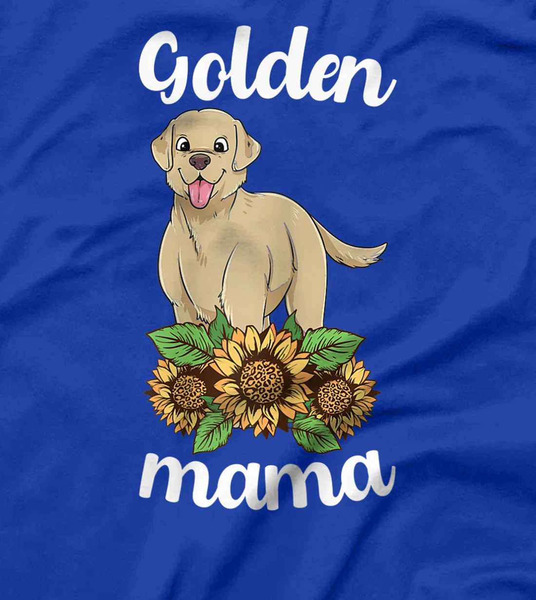 Golden Retriever Mama Sunflower Labrador Mom Women Lab Dog T-Shirt