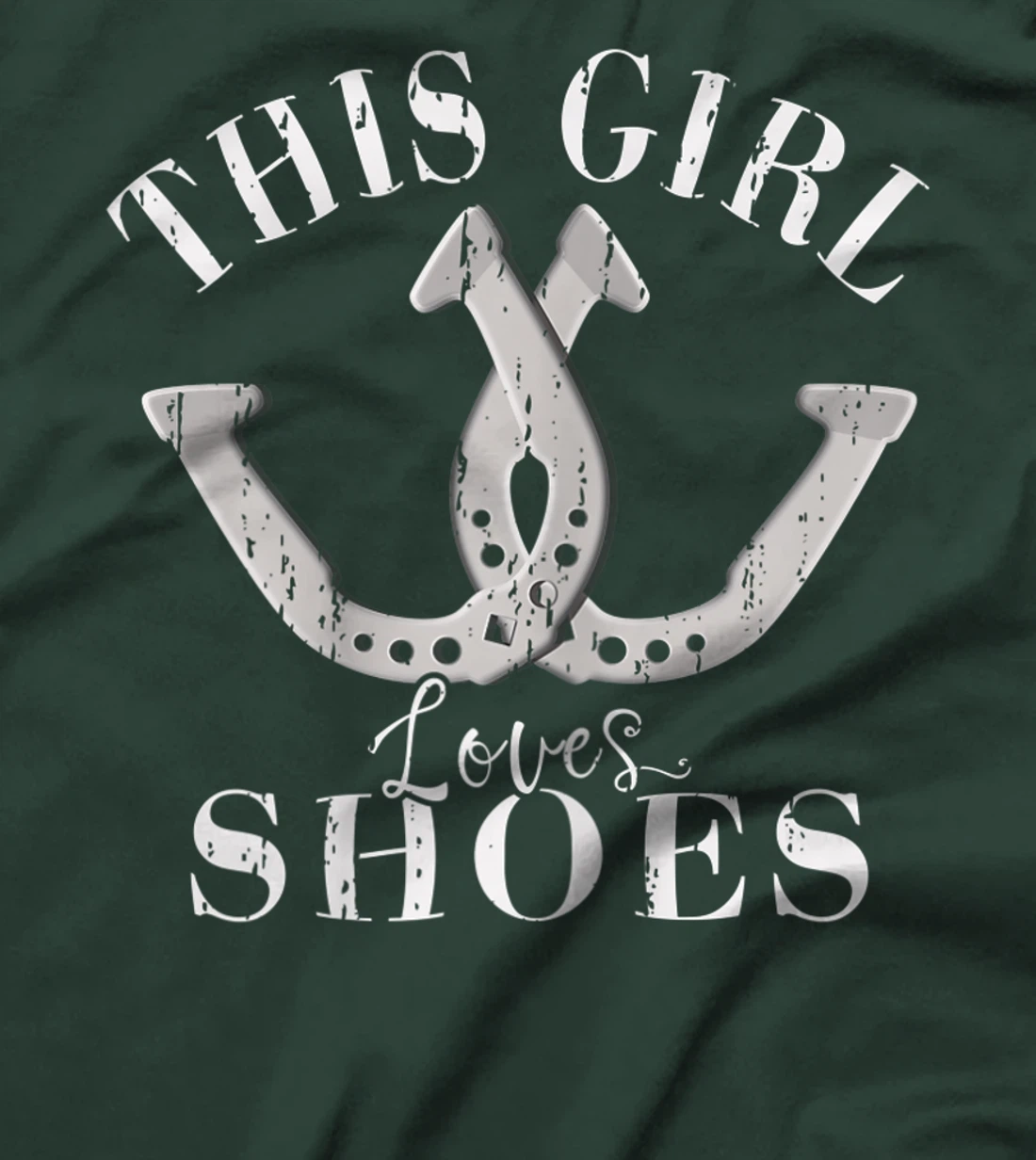 This Girl Loves Shoes – Funny Horseshoe Pitching Saying T-Shirt