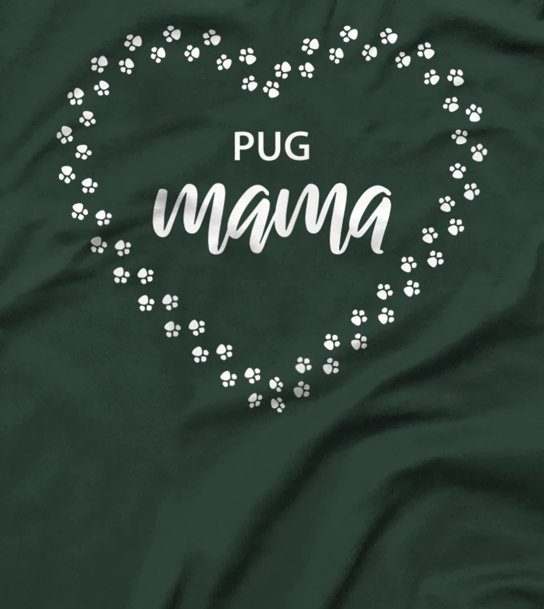 Womens Pug Mama, Proud Pug Mom, Cute Dog Lover T-Shirt